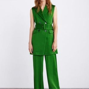 Zara belted satin vest